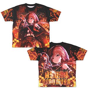 アイドルマスター シンデレラガールズ 灼熱のリベリオン 二宮飛鳥 両面フルグラフィックTシャツ L (キャラクターグッズ)