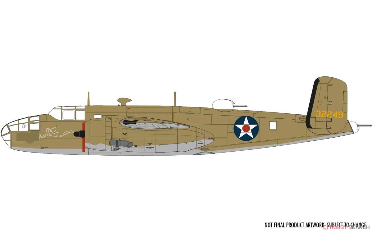 ノースアメリカン B-25B ミッチェル `ドーリットル空襲` (プラモデル) 塗装2