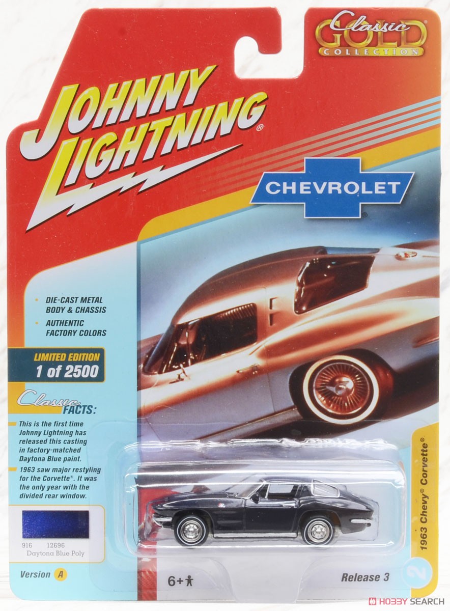Johnny Lightning Classic Gold 2018 Release3 1963 Chevy Corvette (ミニカー) パッケージ1