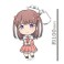推しが武道館いってくれたら死ぬ ぷにこれ！キーホルダー (スタンド付) 市井舞菜 (キャラクターグッズ) 商品画像3 サムネイル