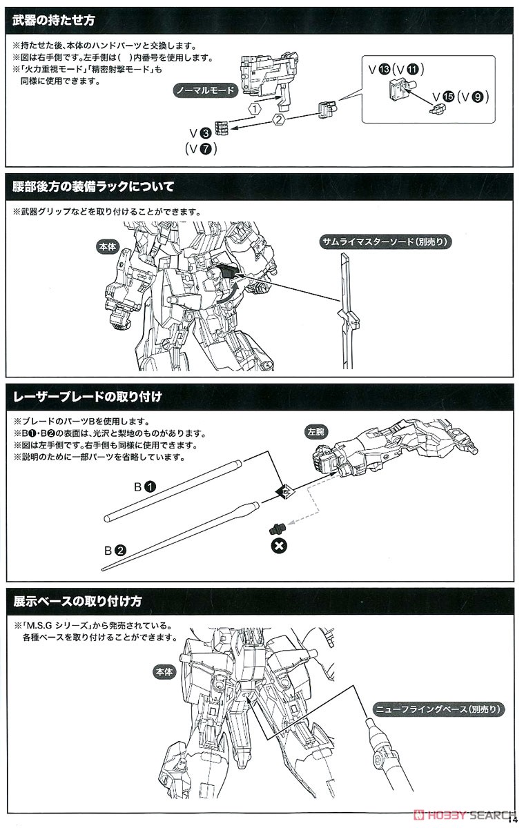 SA-16Ex Stylet Multi Weapon Expansion Test Type (Plastic model) Assembly guide10