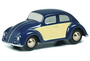 Piccolo VW Brezel Beetle Blue / Beige (Diecast Car)