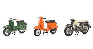 バイクセット 2020 シュワルベ KBS1, ベスパPX, クライドラー フローレット (ミニカー)