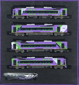 [Limited Edition] Meitetsu Series 2000 Evangelion Special Version Mu Sky Four Car Formation Set (w/Motor) (4-Car Set) (Pre-colored Completed) (Model Train)