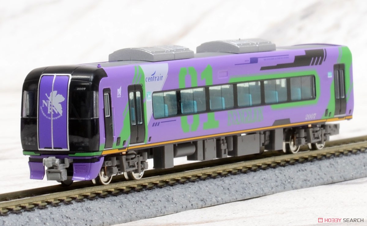 [Limited Edition] Meitetsu Series 2000 Evangelion Special Version Mu Sky Four Car Formation Set (w/Motor) (4-Car Set) (Pre-colored Completed) (Model Train) Item picture3