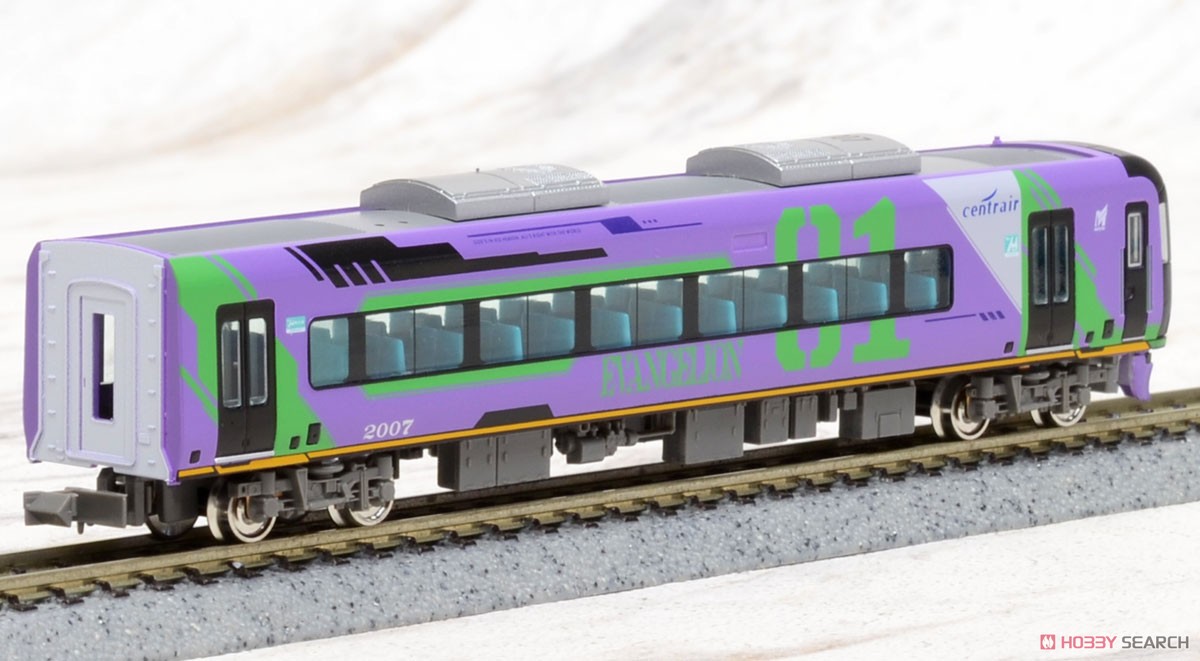 [Limited Edition] Meitetsu Series 2000 Evangelion Special Version Mu Sky Four Car Formation Set (w/Motor) (4-Car Set) (Pre-colored Completed) (Model Train) Item picture4