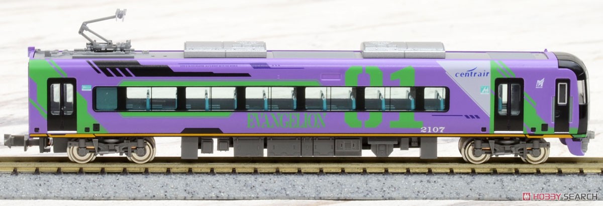 [Limited Edition] Meitetsu Series 2000 Evangelion Special Version Mu Sky Four Car Formation Set (w/Motor) (4-Car Set) (Pre-colored Completed) (Model Train) Item picture7