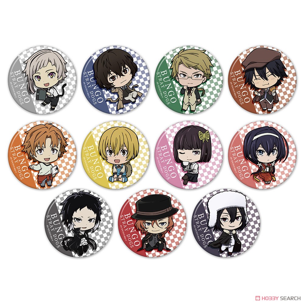 Bungo Stray Dogs Trading Can Badge (Set of 11) (Anime Toy) Item picture1