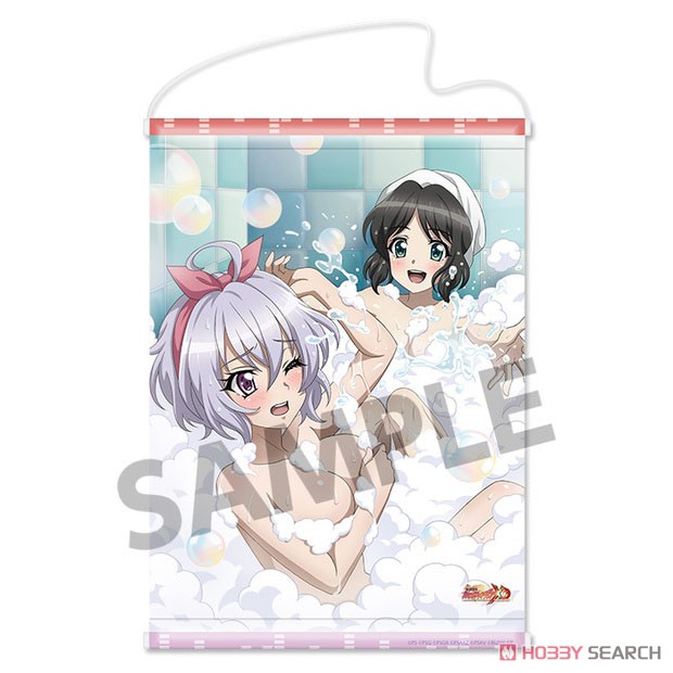 Senki Zessho Symphogear XD Unlimited A3 Tapestry Awaawa Bath Time (Chris & Miku) (Anime Toy) Item picture1