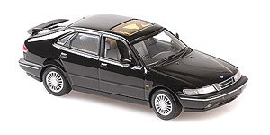 サーブ 900 サルーン 4ドア 1995 ブラック (ミニカー)