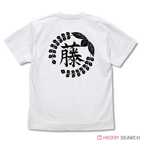 Demon Slayer: Kimetsu no Yaiba Wisteria Flower Family Crest T-Shirt White M (Anime Toy) Item picture2