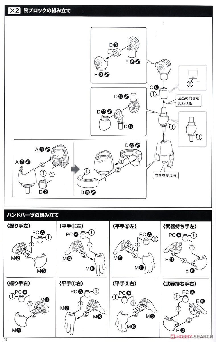 ロックマンX ゼロ (プラモデル) 設計図3