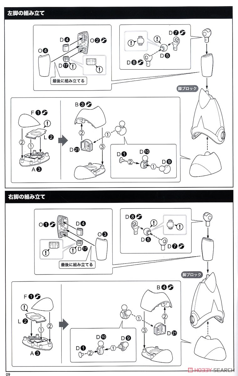 Mega Man X Zero (Plastic model) Assembly guide5