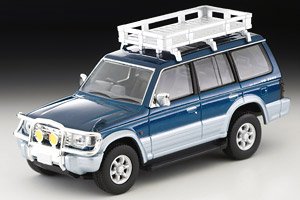 TLV-N206a Mitsubishi Pajero VR w/Option (Blue/Silver) (Diecast Car)