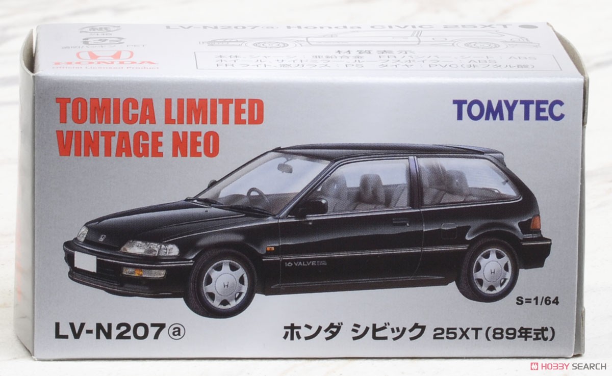 TLV-N207a Honda Civic 25XT (Black) (Diecast Car) Package1