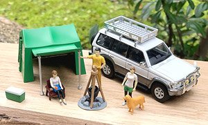 Diorama Collection64 #CarSnap01a Camp (Diecast Car)