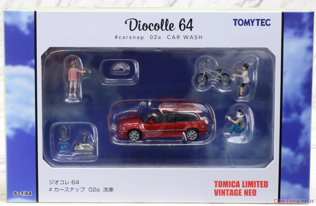Diorama Collection64 #CarSnap02a Car Wash (Diecast Car) Package1