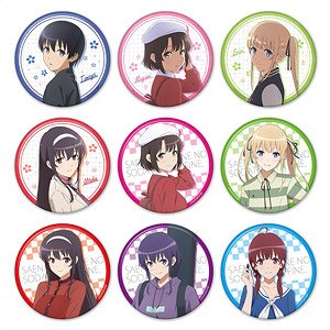 Saekano: How to Raise a Boring Girlfriend Fine Trading Can Badge (Set of 9) (Anime Toy)