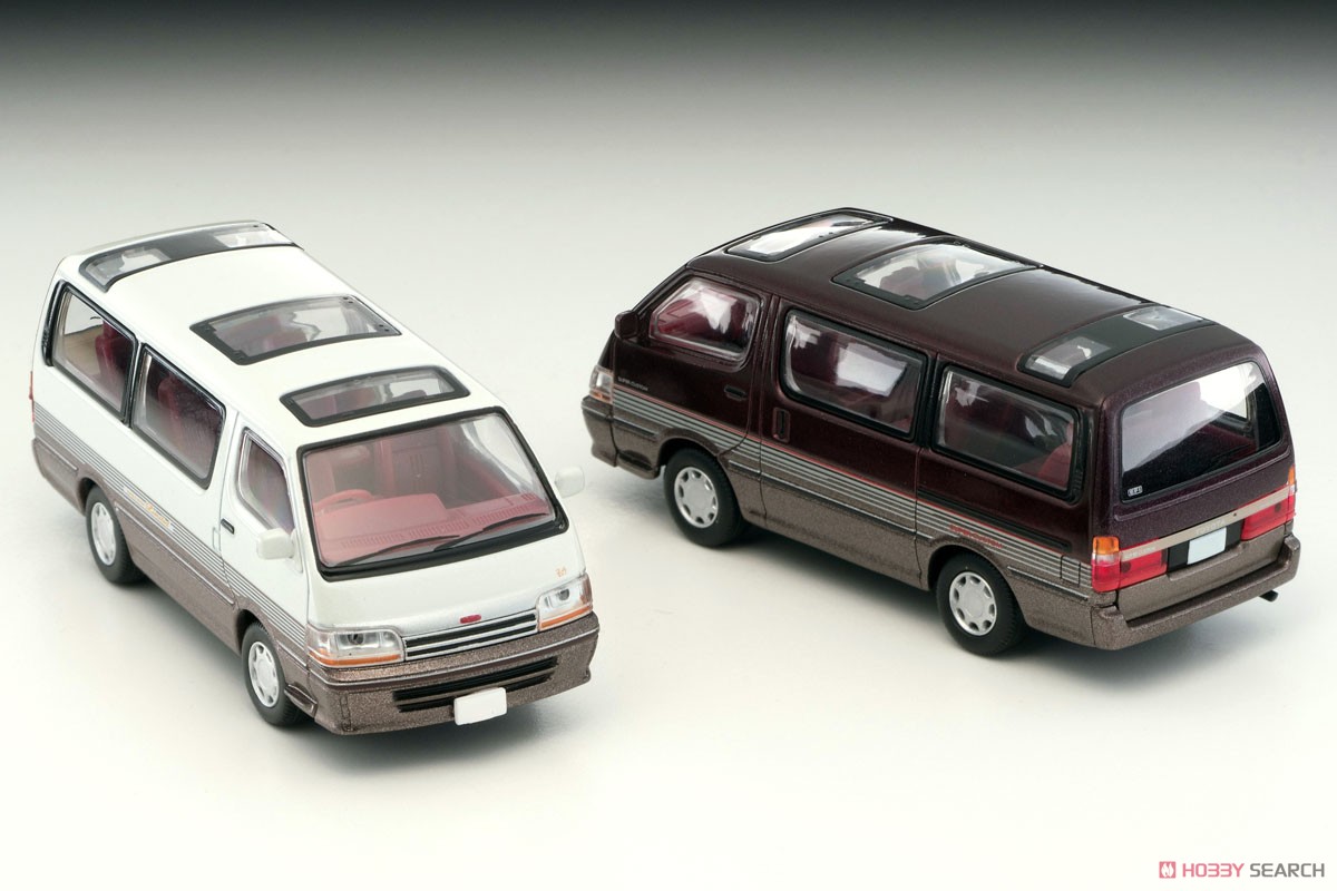 TLV-N208a Hiace Super Custom Limited (White/Brown) (Diecast Car) Other picture1