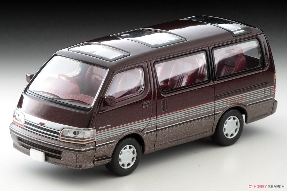 TLV-N208b Hiace Super Custom (DarkRed/Brown) (Diecast Car) Item picture1
