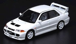 Mitsubishi Lancer Evolution III White Sperate Decals and Extra Wheels (Diecast Car)