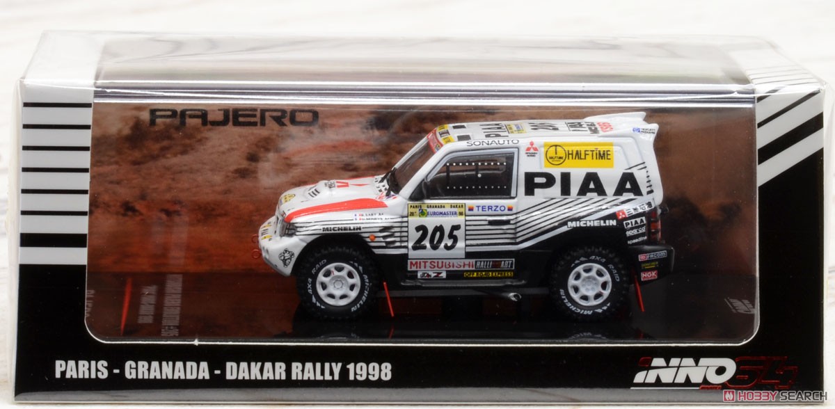 三菱 パジェロ エボリューション #205 `PIAA` Paris - Dakar 1998 (ミニカー) パッケージ1