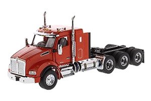 Kenworth T880 SBFA 40inch Sleeper Trydem Tractor Speed Orange (Diecast Car)