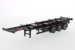 40` Skeleton Trailer Black (Diecast Car)