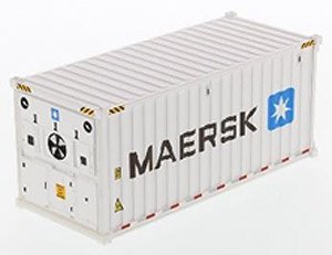 20` Refrigerated Container MAERSK (White) (Diecast Car)