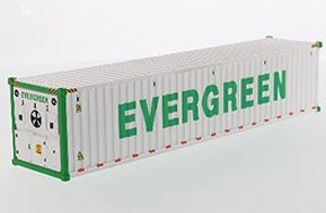 40` Refrigerated Container Ever Green (White) (Diecast Car)