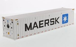 40` Refrigerated Container MAERSK (White) (Diecast Car)