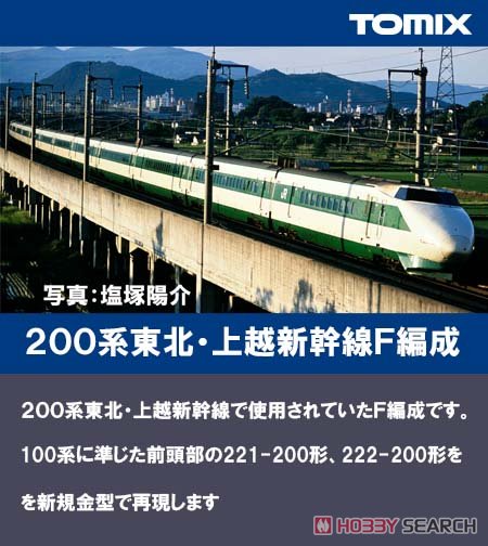 JR 200系 東北・上越新幹線 (F編成) 基本セットB (基本・6両セット) (鉄道模型) その他の画像1