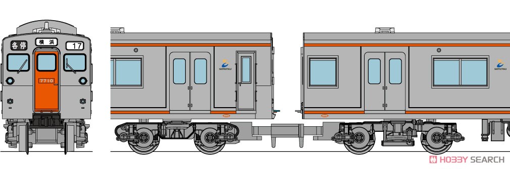 鉄道コレクション 相模鉄道 7000系 (8両セット) (鉄道模型) その他の画像1