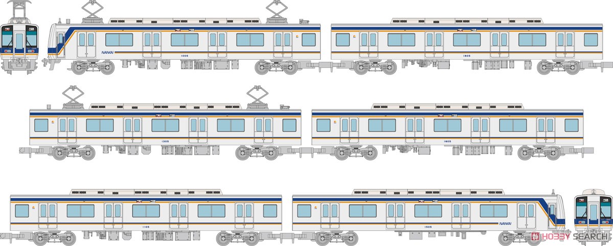 鉄道コレクション 南海電気鉄道 1000系 (6両セット) (鉄道模型) その他の画像1