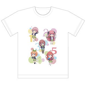 [The Quintessential Quintuplets] Full Color T-Shirt (Mini Chara) M Size (Anime Toy)