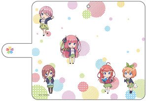 [五等分の花嫁] 手帳型スマホケース (ミニキャラ) 汎用Lサイズ (キャラクターグッズ)