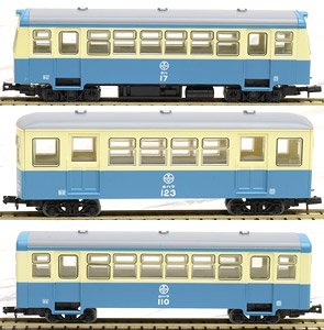 鉄道コレクション ナローゲージ80 富井電鉄 猫屋線 キハ17・ホハフ123・ホハフ110形 新塗装 (3両セット) (鉄道模型)