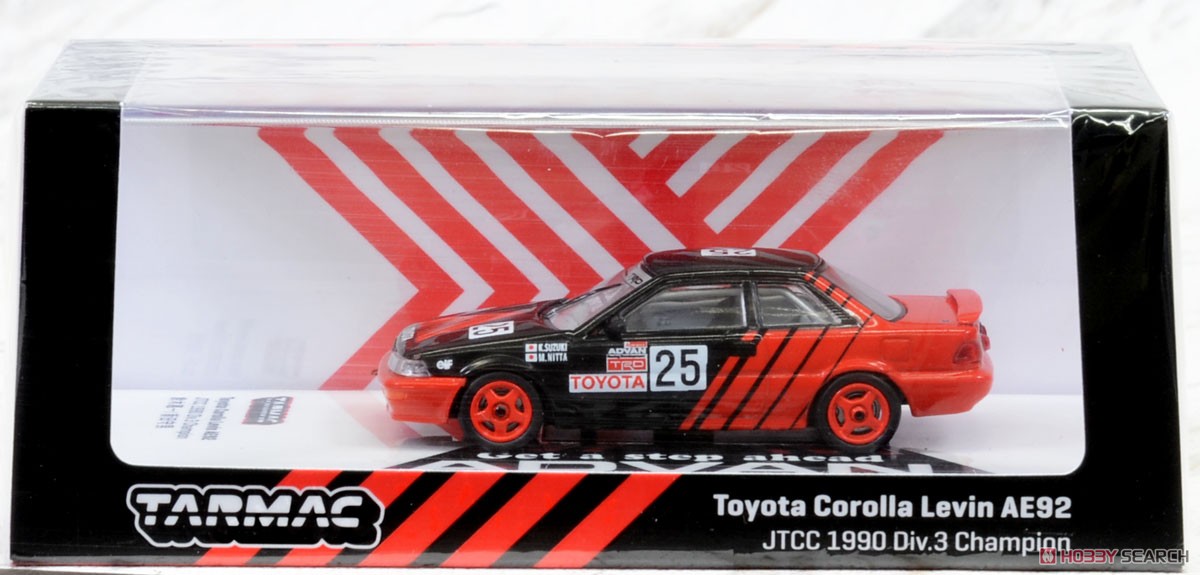 Toyota Corolla AE92 JTCC 1990 Div.3 Champion 鈴木恵一/ 新田守男 (ミニカー) パッケージ1