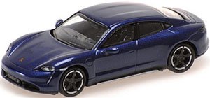 ポルシェ タイカン ターボ S 2019 ブルーメタリック (ミニカー)