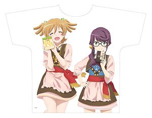 Shojo Kageki Revue Starlight Full Graphic T-Shirts Junna/Nana Valentine Ver. (Anime Toy)