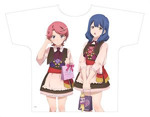 Shojo Kageki Revue Starlight Full Graphic T-Shirts Futaba Kaoruko Valentine Ver. (Anime Toy)
