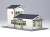 1/150 Scale Paper Model Kit Station Series 27 : Regional Station Building/Iwate Ishibasi Station (Unassembled Kit) (Model Train) Item picture1