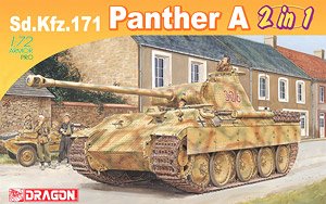 WWII German Sd.Kfz.171 Panther Ausf.A Ealy/Late (2in1) (Plastic model)