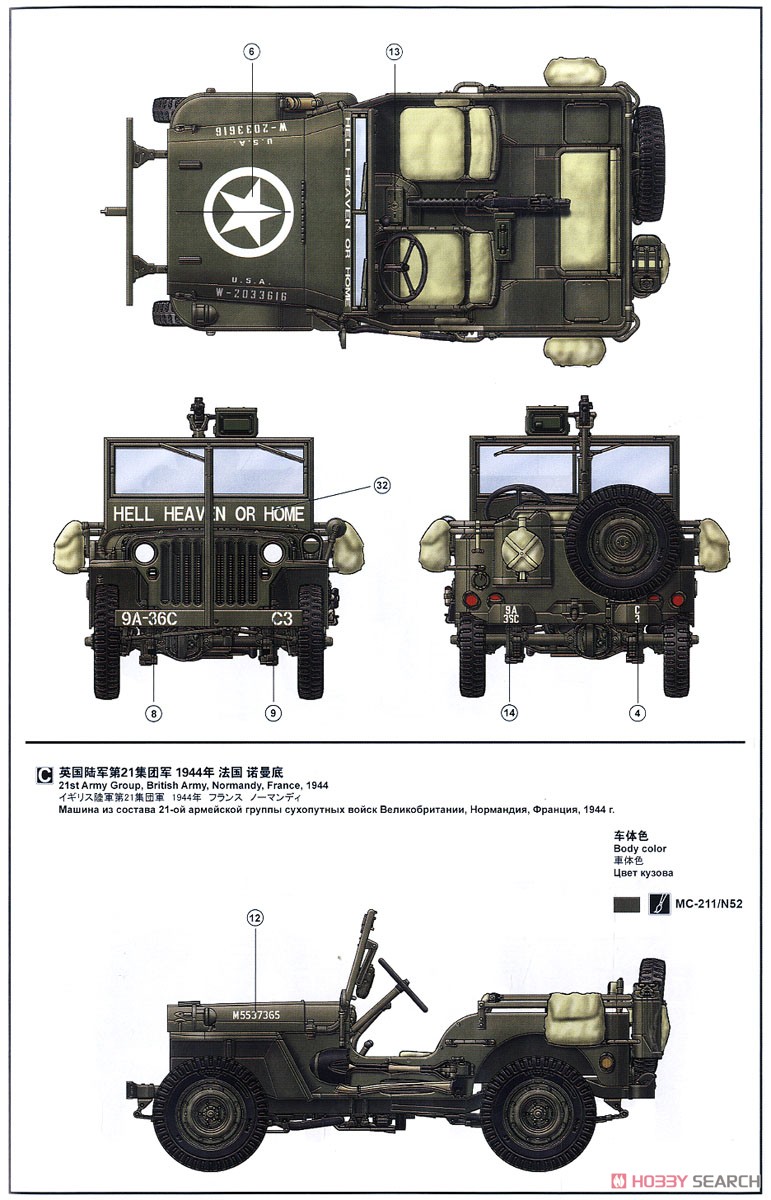 アメリカ軍 小型軍用車両 (プラモデル) 塗装4