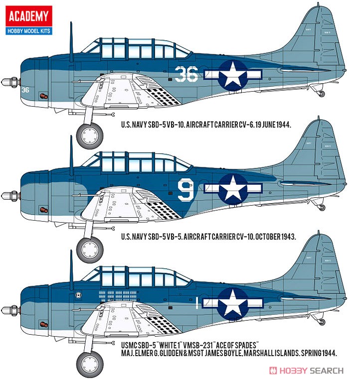 SBD-5 ドーントレス `マリアナ沖海戦` (プラモデル) 塗装1