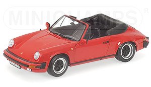 ポルシェ 911 カレラ カブリオレ 1983 レッド (ミニカー)