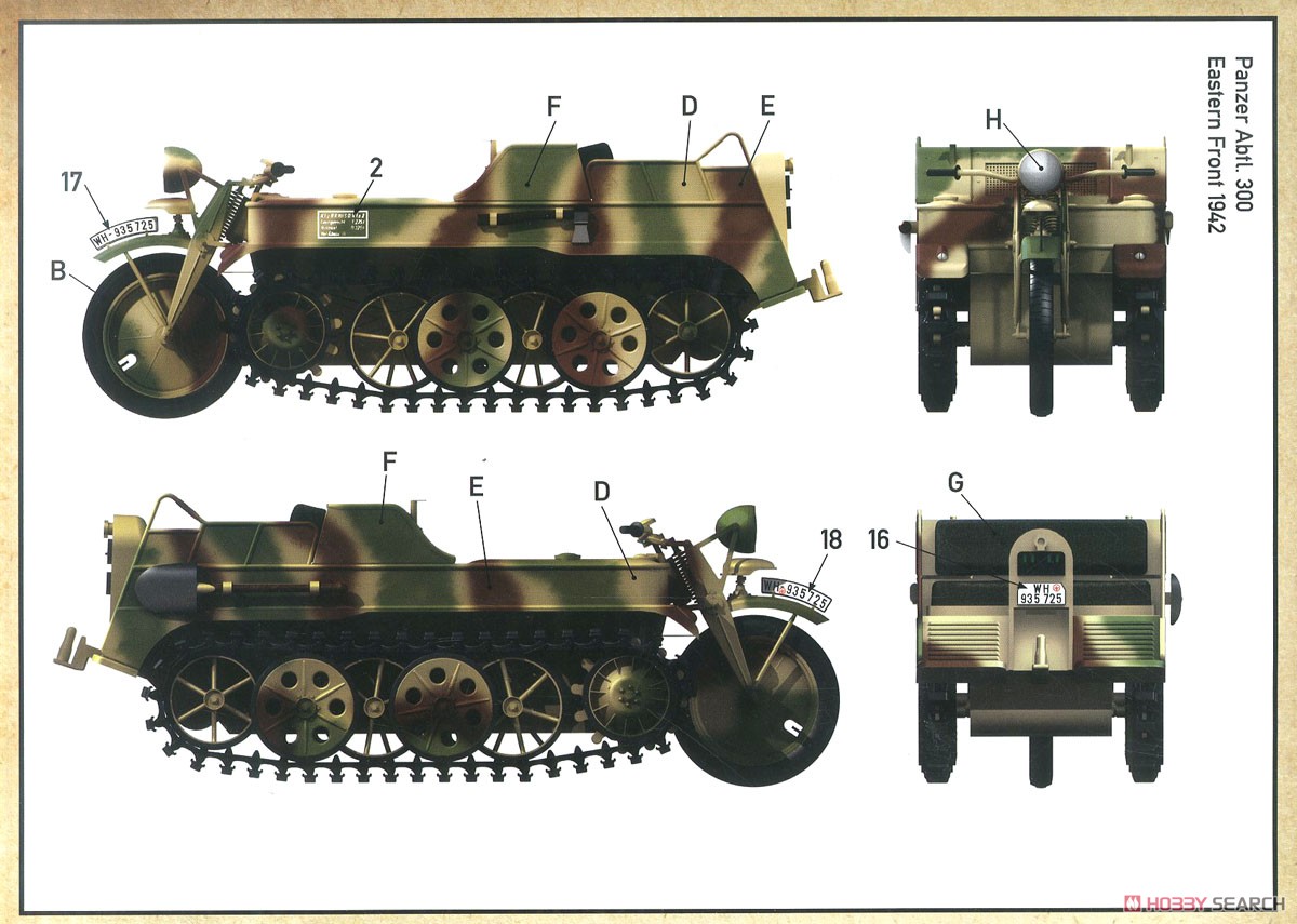 Sd.Kfz.2 クライネス・ケッテンクラート (プラモデル) 塗装4