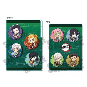 Gyugyutto Clear File w/3 Pockets Demon Slayer: Kimetsu no Yaiba Mogumogu (Pillars) (Anime Toy)