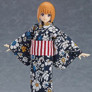 figma 女性body (エミリ) with 浴衣コーデ (フィギュア)