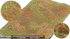 Mat Rough Meadow Weeds 4.5mm High Late Winter (Plastic model)